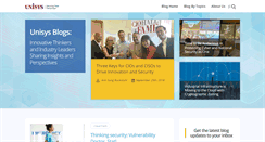 Desktop Screenshot of blogs.unisys.com