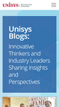 Mobile Screenshot of blogs.unisys.com