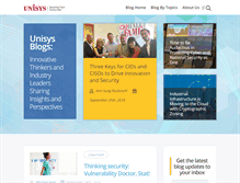 Tablet Screenshot of blogs.unisys.com